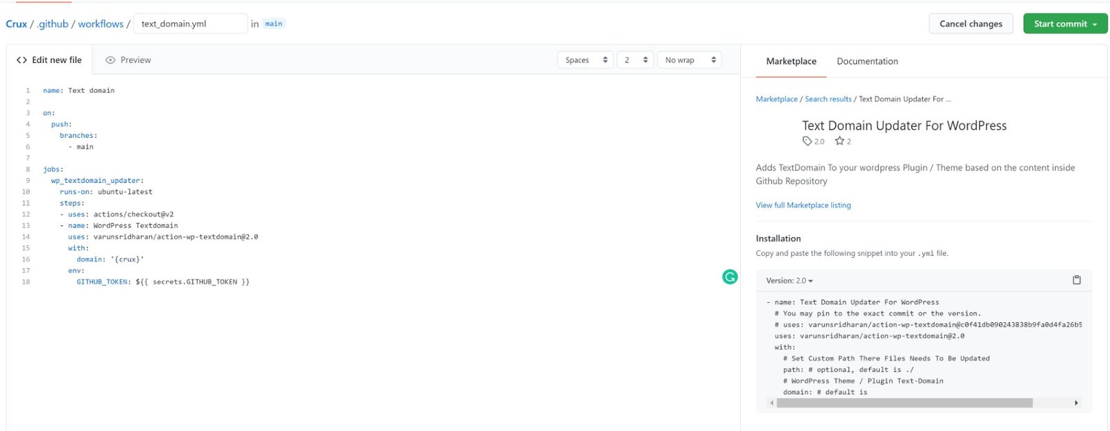 GitHub actions GitHub actions